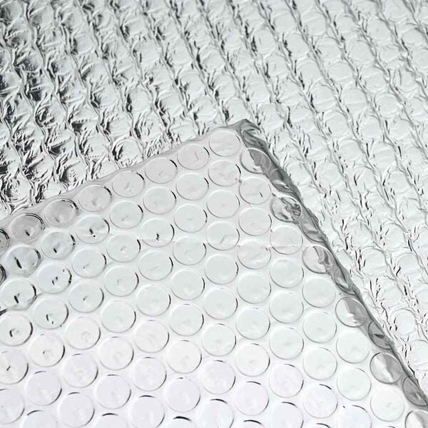 vidaXL Reflexní fólie za radiátor Stříbrná 0.6 x 5 m Hliník