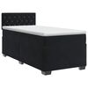 vidaXL Postel boxspring s matrac&iacute; s čelo Čern&aacute; 80 x 200 cm Samet