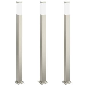 vidaXL Sloupkov&aacute; světla 3 ks 110 cm nerezov&aacute; ocel IP44