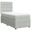 vidaXL Box spring postel s matrac&iacute; světle &scaron;ed&aacute; 80 x 200 cm samet