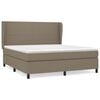 vidaXL Box spring postel s matrac&iacute; taupe 160x200 cm textil