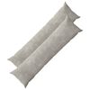 vidaXL Povlak na pol&scaron;t&aacute;ř 2 pcs HEERLEN Světle &scaron;ed&aacute; 40 x 145 cm