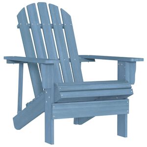 vidaXL Zahradn&iacute; židle Adirondack masivn&iacute; jedlov&eacute; dřevo modr&aacute;