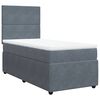 vidaXL Box spring postel s matrac&iacute; tmavě &scaron;ed&aacute; 100x200 cm samet