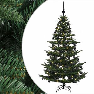 vidaXL Uměl&yacute; v&aacute;nočn&iacute; stromek s v&aacute;nočn&iacute;mi koulemi 210 cm 300 LED