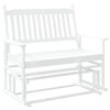 vidaXL Lavice glider b&iacute;l&aacute; 118 x 70 x 104,5 cm masivn&iacute; topolov&eacute; dřevo