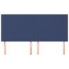 vidaXL Čelo postele modr&eacute; 180x5x118/128 cm l&aacute;tkov&eacute;