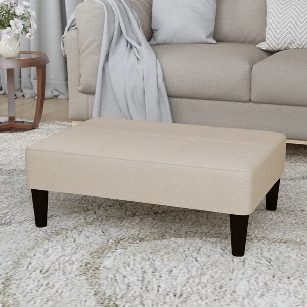 vidaXL Stolička kr&eacute;mov&aacute; tkanina z mikrovl&aacute;kna