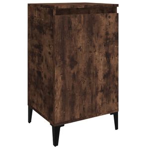 vidaXL Nočn&iacute; stolek kouřov&yacute; dub 40 x 35 x 70 cm kompozitn&iacute; dřevo