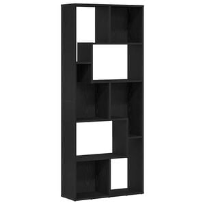 vidaXL Knihovna čern&yacute; dub 67x24x161 cm kompozitn&iacute; dřevo