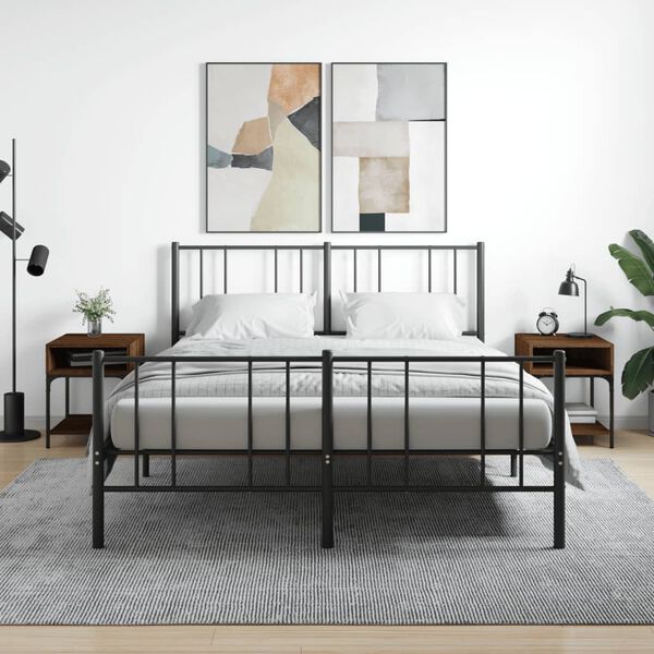 vidaXL Noční stolky 2 ks hnědý dub 40 x 41 x 50 cm kompozitní dřevo