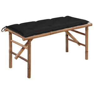 vidaXL Skl&aacute;dac&iacute; zahradn&iacute; lavice s podu&scaron;kou 118 cm bambus