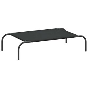 vyv&yacute;&scaron;en&yacute; pel&iacute;&scaron;ek pro psy vidaXL čern&yacute; 90x50x20 cm Oxford Fabric a ocel