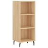 vidaXL Skř&iacute;ň highboard dub sonoma 34,5 x 34 x 180 cm kompozitn&iacute; dřevo
