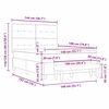 vidaXL Postel s boxspringem s matrac&iacute; Kr&eacute;mov&aacute; 140 x 190 cm textil