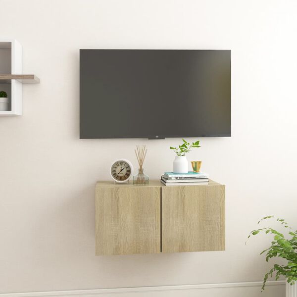 vidaXL Z&aacute;věsn&aacute; TV skř&iacute;ňka dub sonoma 60x30x30 cm