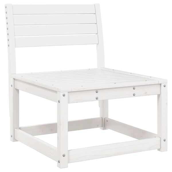 vidaXL 6dílná zahradní sedací souprava bílá masivní borovice