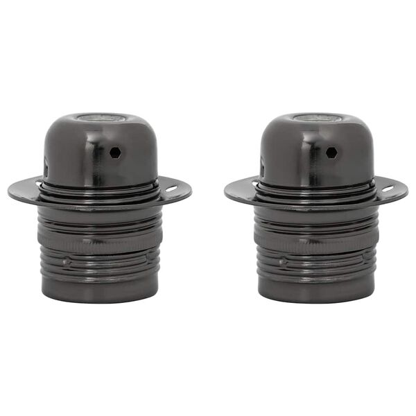 vidaXL Obj&iacute;mky 2 ks leskl&eacute; čern&eacute; E27