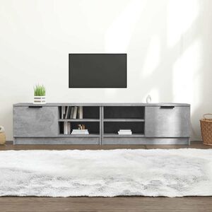 vidaXL TV skř&iacute;ňky 2 ks betonově &scaron;ed&eacute; 80x35x36,5 cm kompozitn&iacute; dřevo