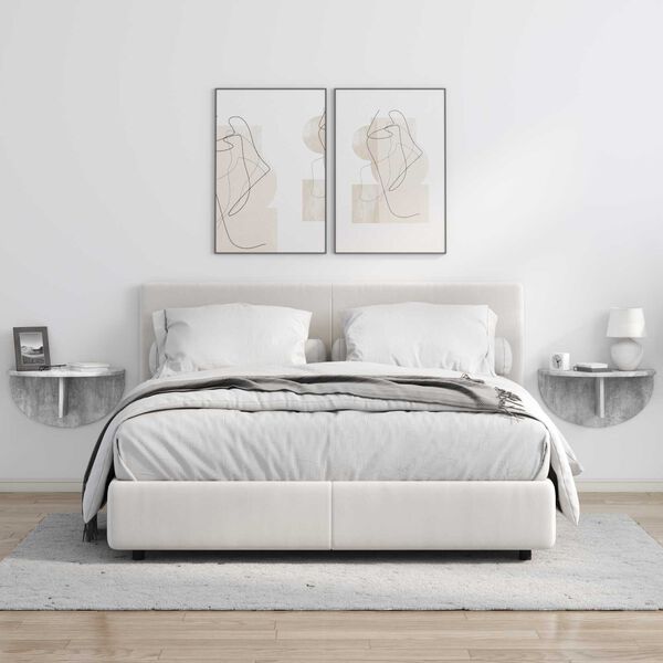 vidaXL N&aacute;stěnn&aacute; polička Betonově &scaron;ed&aacute; 48 x 24 x 24 cm kompozitn&iacute; dřevo