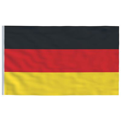 vidaXL Vlajka Německa a stožár 6,23 m hliník