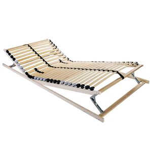 vidaXL Lamelový rošt s čelo Hnědá 70 x 190 cm Masivní bukové dřevo