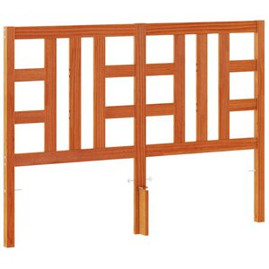 vidaXL Čelo postele voskově hněd&eacute; 135 cm masivn&iacute; borov&eacute; dřevo