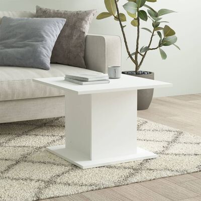 vidaXL Konferenční stolek bílý 55,5 x 55,5 x 40 cm dřevotříska