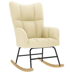 vidaXL Houpac&iacute; křeslo kr&eacute;mov&eacute; textil