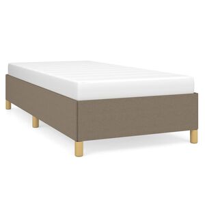 vidaXL R&aacute;m postele bez matrac&iacute; taupe 90x190 cm textil