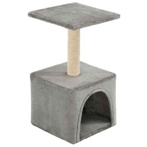 vidaXL &Scaron;krabadlo pro kočky sisalov&eacute; sloupky 55 cm &scaron;ed&eacute;