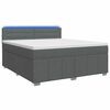 vidaXL Postel boxspring s matrac&iacute; Tmavě &scaron;ed&aacute; 160 x 200 cm Textil