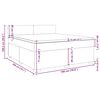 vidaXL Box spring postel s matrac&iacute; modr&aacute; 180 x 200 cm samet