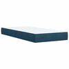 vidaXL Box spring postel s matrac&iacute; modr&aacute; 100 x 200 cm samet