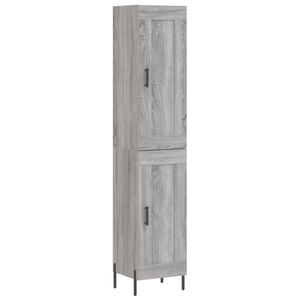 vidaXL Skř&iacute;ň highboard &scaron;ed&aacute; sonoma 34,5 x 34 x 180 cm kompozitn&iacute; dřevo