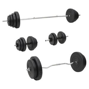 vidaXL Sada obouručn&iacute; a jednoručn&iacute;ch činek se z&aacute;važ&iacute;m 120 kg