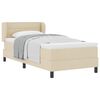 vidaXL Postel s boxspringem s čelo Kr&eacute;mov&aacute; 80 x 200 cm textil