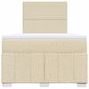 vidaXL Box spring postel s matrac&iacute; kr&eacute;mov&aacute; 120x200 cm textil