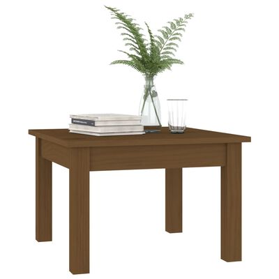 vidaXL Konferenční stolek medově hnědý 45x45x30 cm masivní borovice