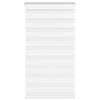 vidaXL Zebra roleta b&iacute;l&aacute; 70x100 cm &scaron;&iacute;řka l&aacute;tky 65,9 cm polyester