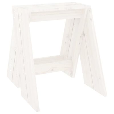 vidaXL Stoličky 2 ks bílé 40 x 40 x 45 cm masivní borové dřevo