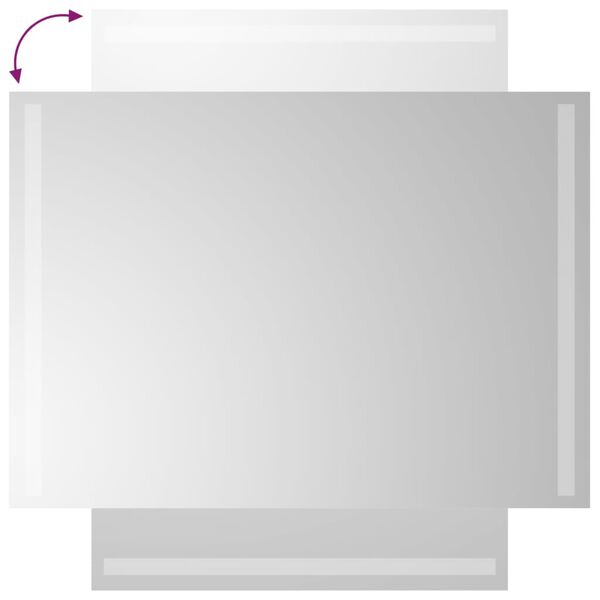 vidaXL Koupelnov&eacute; zrcadlo s LED osvětlen&iacute;m 50x70 cm