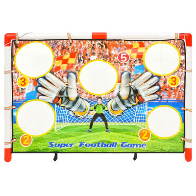 vidaXL Dětská fotbalová branka s tréninkovou plachtou 120x51x77,5 cm