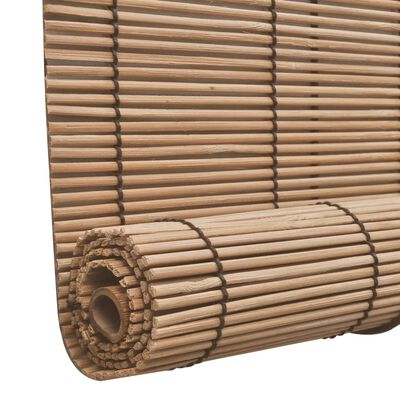 Hnědá bambusová roleta 140 x 160 cm