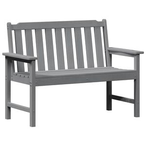 vidaXL Zahradn&iacute; lavice Světle &scaron;ed&aacute; 120 x 59 x 88 cm HDPE