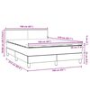 vidaXL Box spring postel s matrac&iacute; čern&aacute; 160x210 cm samet