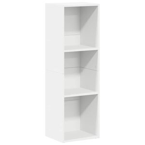 vidaXL Knihovna / TV skř&iacute;ňka b&iacute;l&aacute; 36 x 30 x 114 cm kompozitn&iacute; dřevo