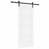 vidaXL Posuvn&eacute; dveře B&iacute;l&aacute; 83 x 202 cm Masivn&iacute; borovicov&eacute; dřevo