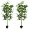vidaXL Uměl&yacute; bambusov&yacute; strom 2 pcs Zelen&aacute; 45 x 18 x 175 cm
