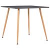 vidaXL J&iacute;deln&iacute; stůl &scaron;ed&yacute; a dubov&yacute; 80,5 x 80,5 x 73 cm MDF